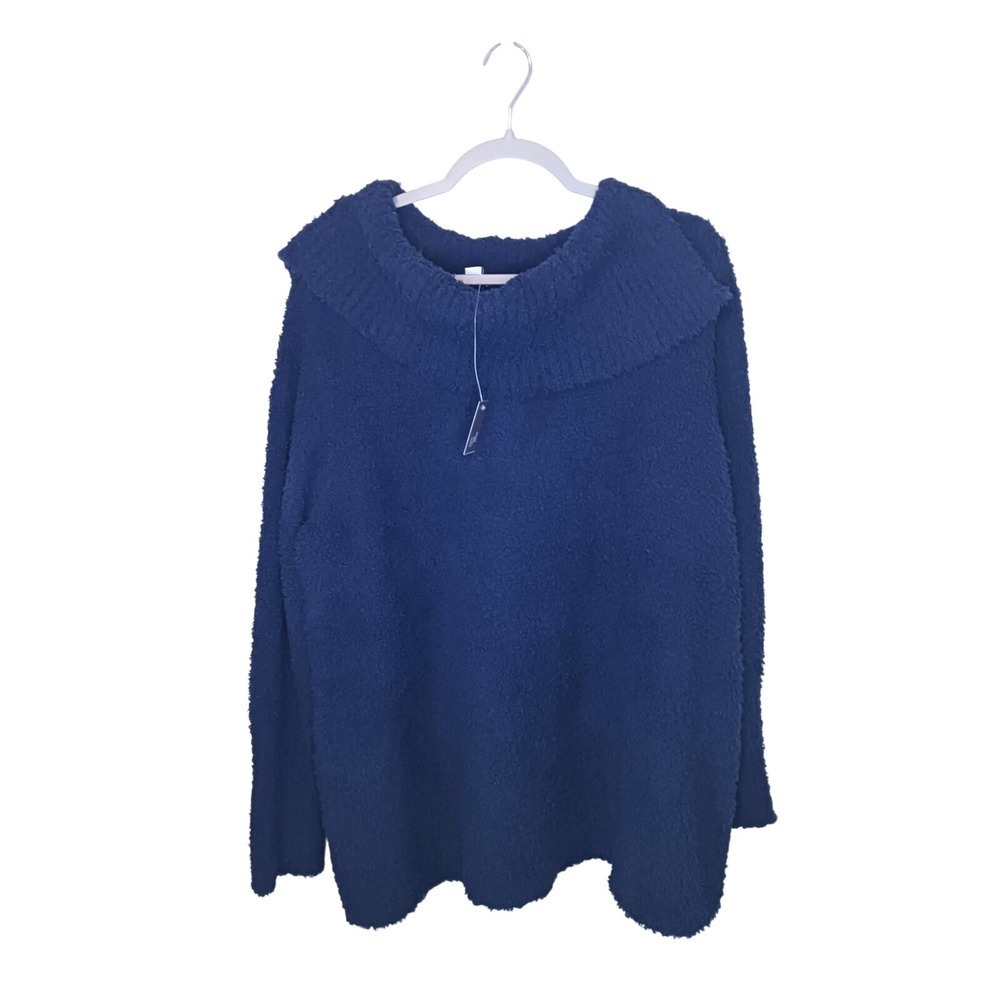 Pure Jill NWT Navy Funnel Neck Oversized Cozy Sweater Women's 2X J. Jill